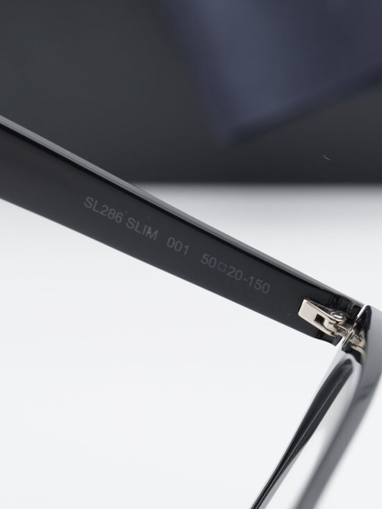 Saint Laurent SL286 SLIM 001 Square Eyeglasses – Black 50mm main image 10